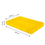 thumbnail of GILAC Bac à pâtons 600 x 400 - 14 L - Jaune G179418