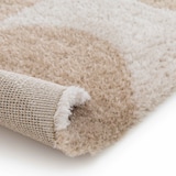 thumbnail of Rechteckiger Teppich mit Seventies-Muster in Ecru und Beige 160 x 230 cm