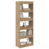 thumbnail of vidaXL Boekenkast artisanaal eikenkleurig 60 x 30 x 166 cm