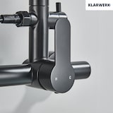 thumbnail of JULIE |Torneira misturadora gastronómica de parede preta|de cozinha profissional em aço inoxidável com duche de mão|restaurante de parede de bica alta