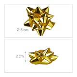 thumbnail of Relaxdays Geschenkschleifen, 200er Set, selbstklebend, Dekoschleifen für Weihnachten & Geburtstag, BxT: 5x5 cm, gold