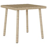 thumbnail of vidaXL Garten-Couchtisch Rechteckig Beige 40x40x37 cm Poly Rattan