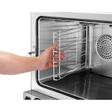 thumbnail of Horno de convección de acero inoxidable 4 x GN 1/1, con humidificador, 3000 W, 220 V - MONO