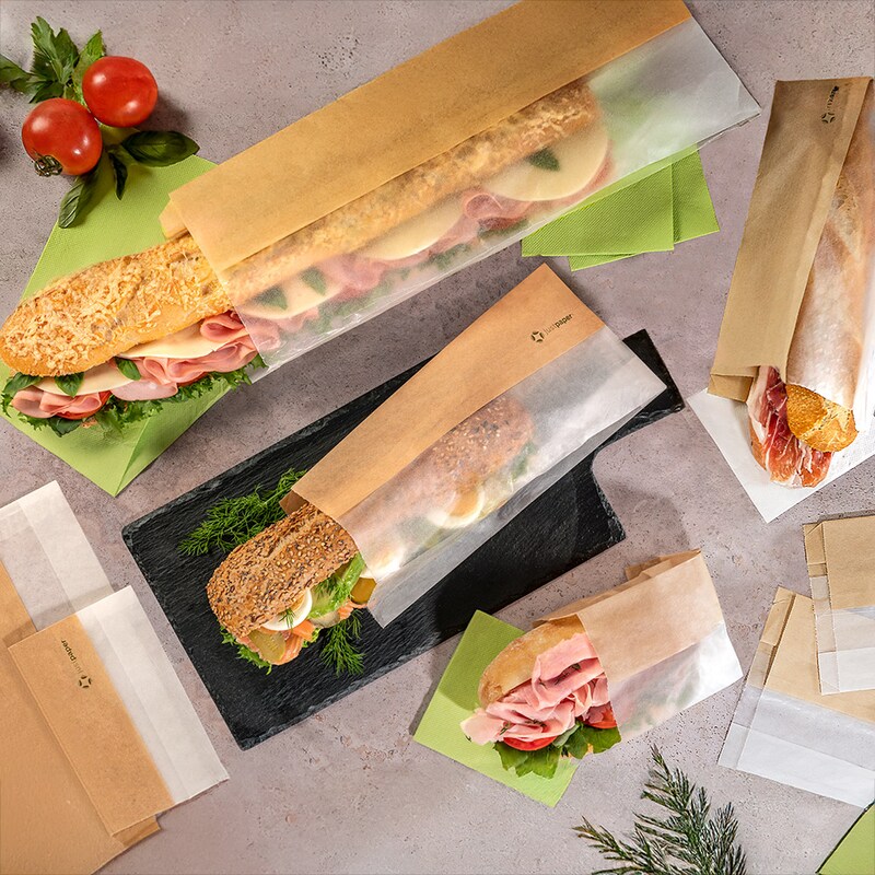 Garcia de Pou 250 Unités - Sachets Pour Sandwiches Avec Fenêtre Eco ...