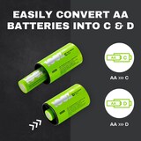 thumbnail of 100% PeakPower Cargador de Pilas AAA y AA Super Rápido 2-6 Horas - Incluye 8 Pilas Recargables AA de 2300 mAh, 4 Pilas Recargables AAA 800 mAh, 2 ada