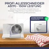 thumbnail of Sommertal Allesschneider AS170 150W Edelstahlmesser mit Wellenschliff,klappbar, platzsparend