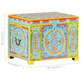 thumbnail of vidaXL Aufbewahrungsbox Handbemalt 50x40x40 cm Mango Massivholz