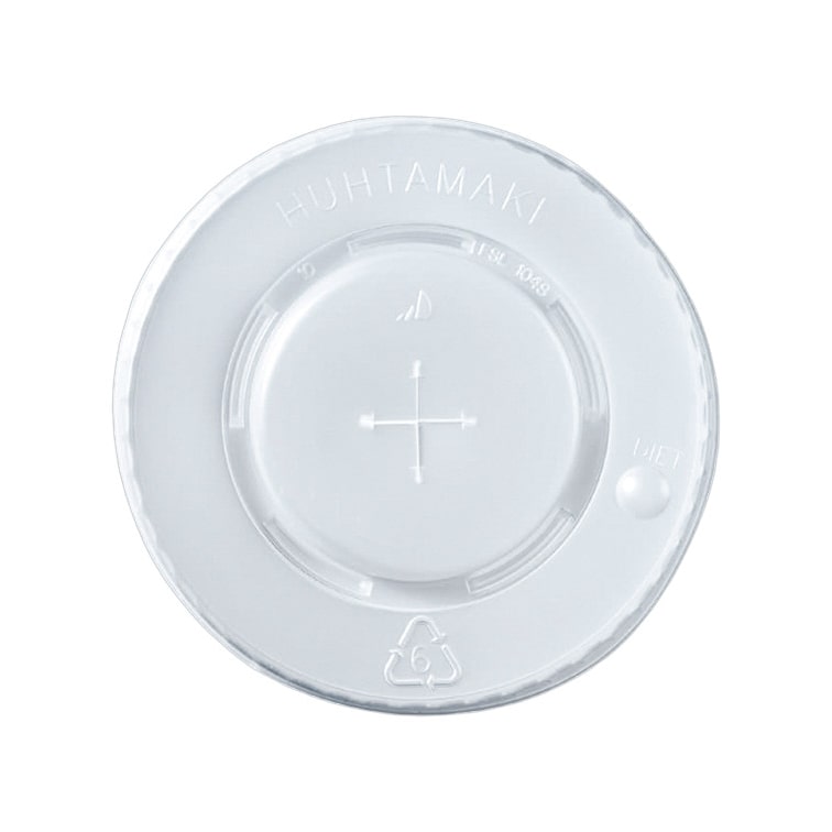 MONOUSO - Coperchio PS Croce Bicchiere di Carta da 12, 16, 22Oz e 490ml Ø9cm (2000 Pezzi)