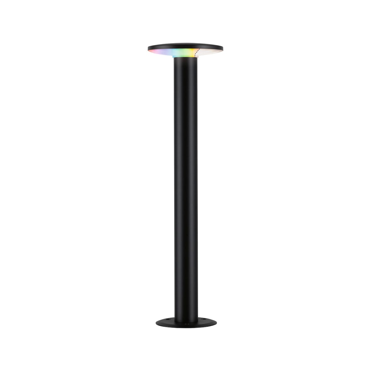 Paulmann LED Pollerleuchte Smart Home Zigbee 3.0 Plate   IP44 zylindrisch 600mm RGBW+ 5W 200lm 230V  Anthrazit  Metall#Kunststoff 94756
