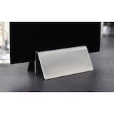 thumbnail of Olympia Portamenús A4 de base ancha de acero inoxidable