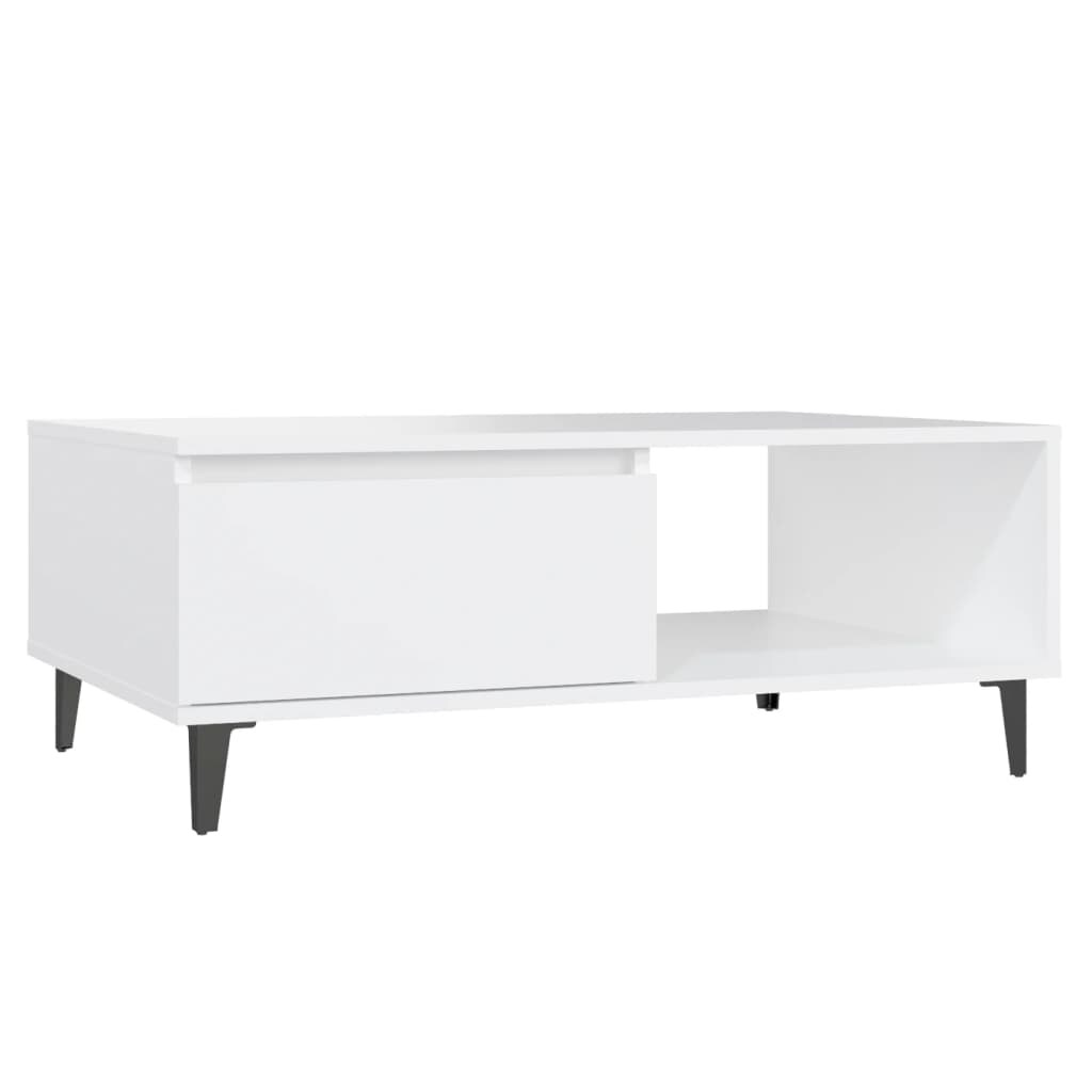 vidaXL Couchtisch Weiß 90x60x35 cm Holzwerkstoff