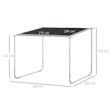 thumbnail of Outsunny - Pergola - 302Lx302Wx250Hcm - Dunkelgrau