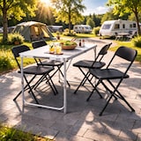 thumbnail of Klapptisch, 3-fach höhenverstellbar, klappbar, Falttisch 120 x 60 cm, Weiß, Raburg Lukas