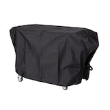 thumbnail of METRO PROFESSIONAL Barbacoa de carbón con ruedas, 137 x 68 x 94 cm, funda protectora y mesa lateral, acero/acero inoxidable, negro