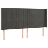 thumbnail of vidaXL Boxspringbett mit Matratze & LED Dunkelgrau 200x200 cm Samt