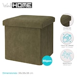 thumbnail of WellHome - Banco de arrumação 38x38cm verde escuro