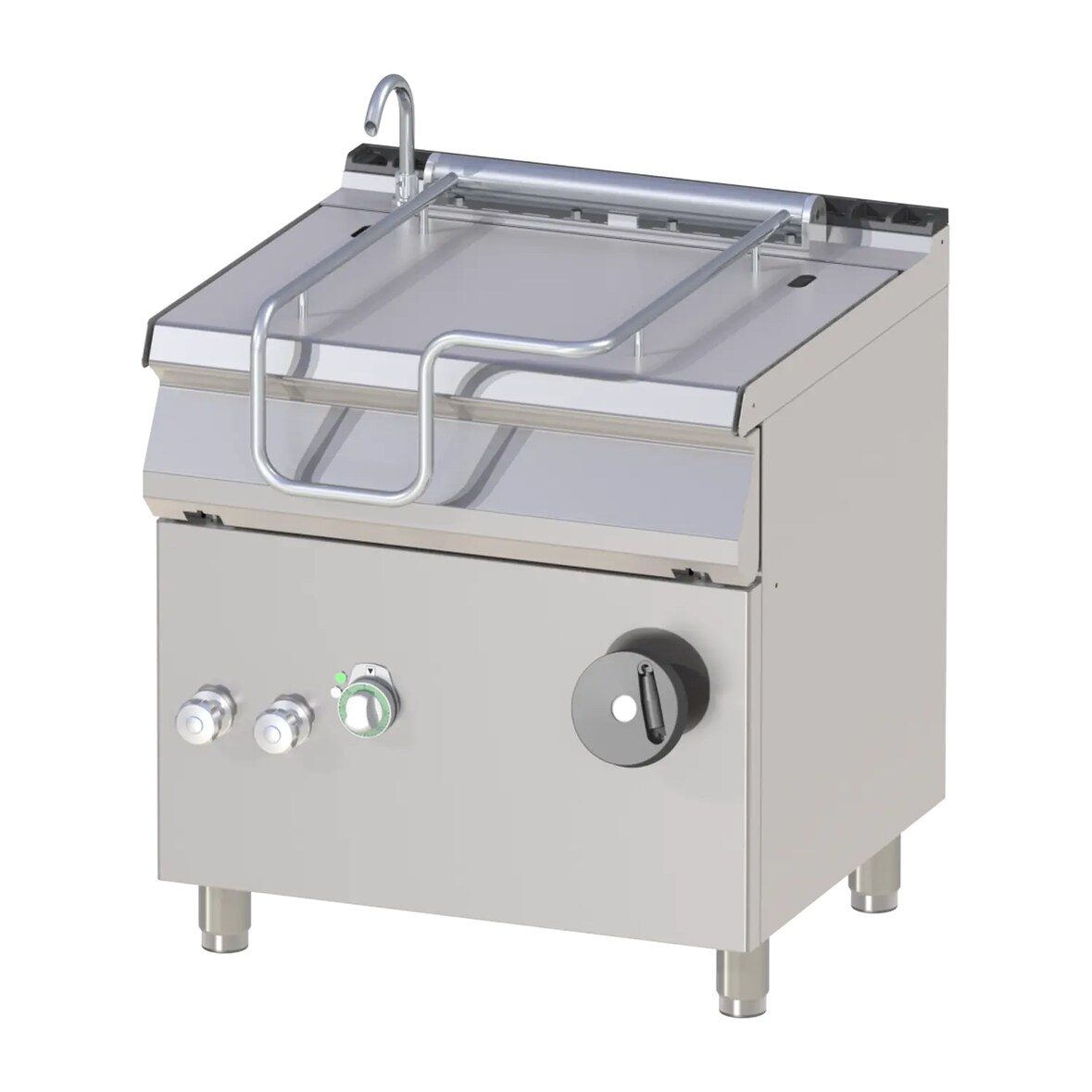 Groju Elektro Kippbratpfanne Bratpfanne Kipppfanne 10,5kw 800x730x900mm manuelle Kippvorrichtung
