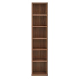 thumbnail of Helloshop26 - Torre para armazenamento de CDs/DVDs com 6 prateleiras 90 x 20 x 20 cm MDF revestido com melamina com efeito nogueira 03_0001678