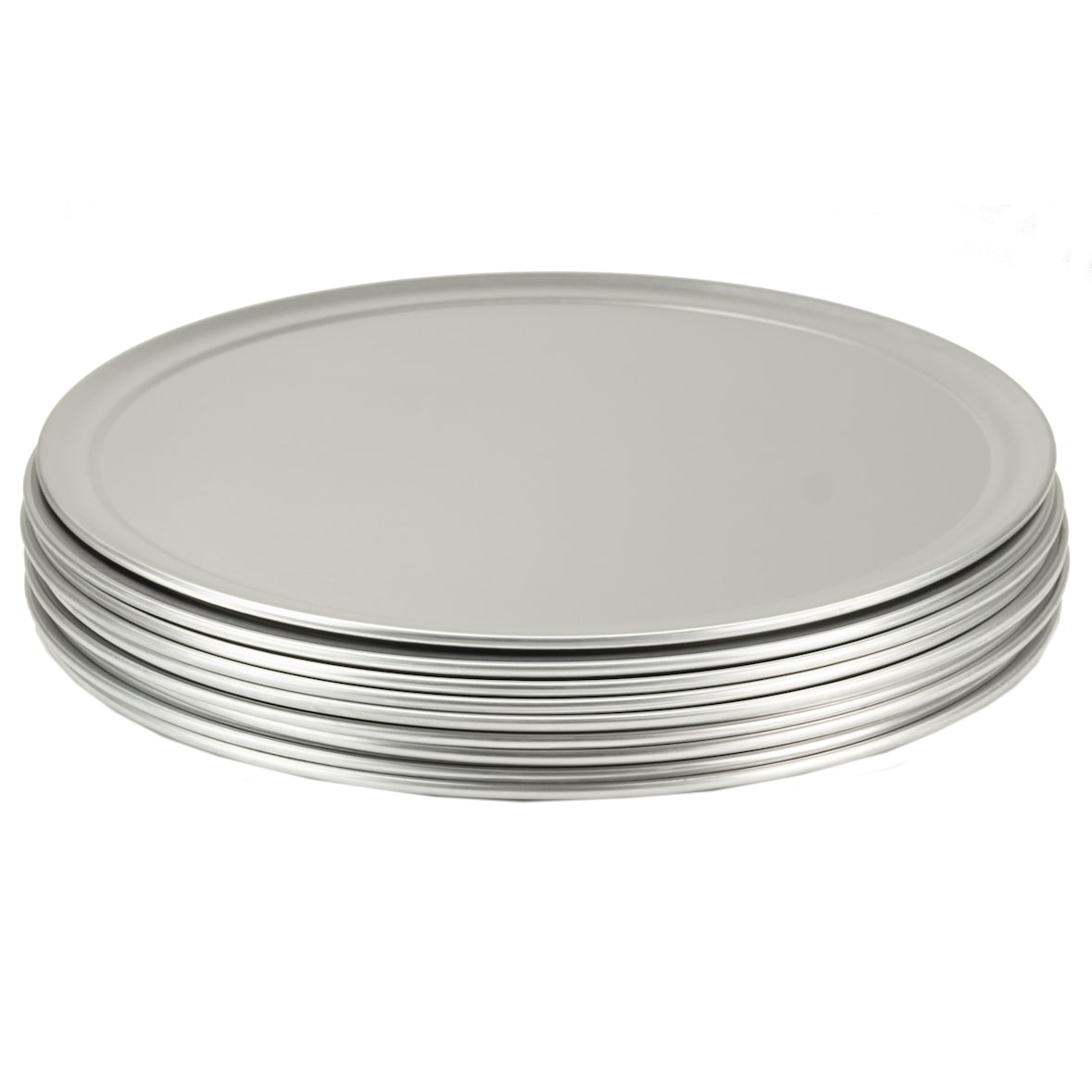 Pizzablech rund aus Aluminium 12 Stück Ø 406 mm