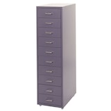 thumbnail of Décoshop26 - Caisson à tiroirs armoire de bureau 110 x 28 x 41 cm 10 tiroirs en acier gris foncé 04_0008256