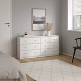 thumbnail of WellHome - Aparador Doble con 6 cajones en color Blanco 144 x 31 x 69 cm - Ebro White