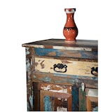 thumbnail of SIT Möbel Hoge kast | 2 deuren, 1 lade | antiek hout gelakt gekleurd | B 82 x D 40 x H 120 cm | 09169-98 | Serie RIVERBOAT