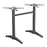 thumbnail of Gastro Outdoor Terrassentisch Richard Double | 120x80 cm | HPL Compact Zement Grau