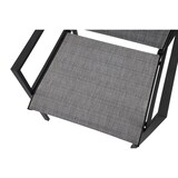 thumbnail of aro Outdoor loungeset, 4-delig, staal/synthetische stof, 2 enkele fauteuils, 1 2-zitsbank, 1 salontafel, zwart/grijs