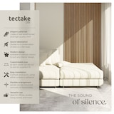 thumbnail of tectake Paneles acústicos Sonic Wall II madera roble absorción sonido insonorización decorativos MDF 110x50cm fonoabsorbentes 4 unidades