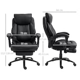 thumbnail of Vinsetto Cadeira de Escritório Ergonómica com Encosto Inclinável 130° 73x66x118cm Preto