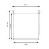thumbnail of WellHome - Lichtdurchlässiges Polyester-Rollo 180 x 250 cm (Breite x Höhe) hellblau