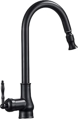 thumbnail of KLARWERK® JANA | Rubinetto Cucina Estraibile Acciaio Inox Nero Antico | Miscelatore Arco Alto | Rubinetto Gastro Alta Pressione 360° 2 Attacchi Gastro
