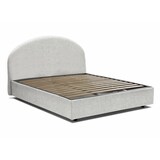 thumbnail of Dmora Doppelbett Cora, Containerbett mit Stoffbespannung, 100% Made in Italy, Frontöffnung, inklusive Matratze 160x190 cm, Weiß