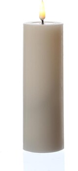 thumbnail of LED Kerze Mia Deluxe Echtwachs Wachsspiegel flackernd H: 15cm D: 5cm creme