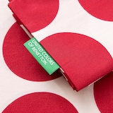 thumbnail of Benetton - Conjunto de cama de casal de 4 peças (capa de edredom 220x220cm, lençol com elástico 160x200cm e 2 fronhas 50x80cm) 100% algodão vermelho