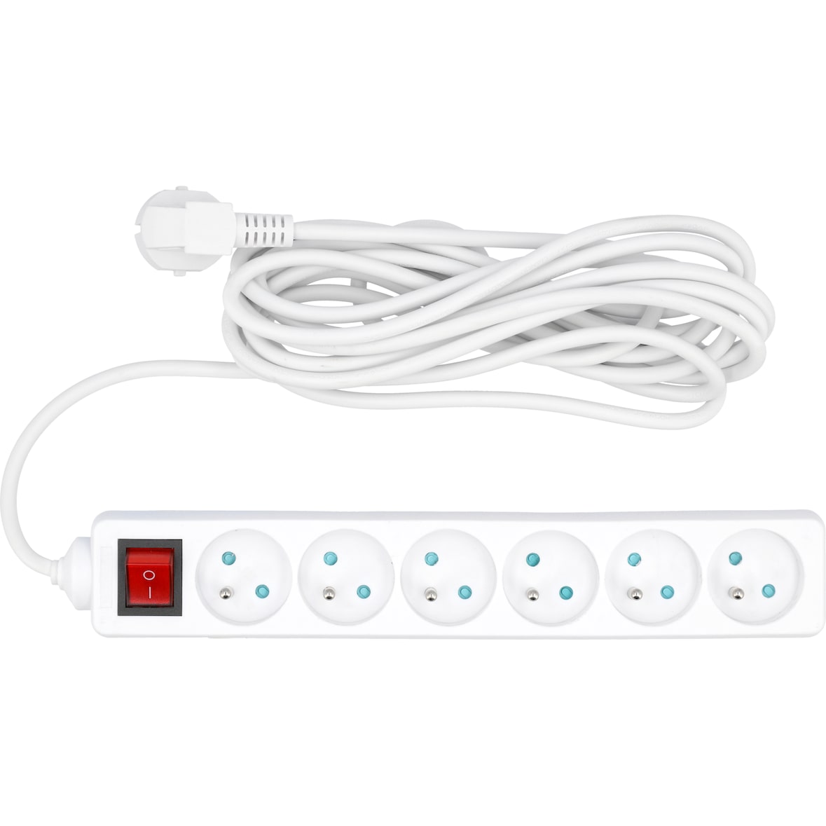 Steckdosenleiste  5m mit Schalter 6-Fach