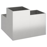 thumbnail of vidaXL Gartenblumentopf Silber 80 x 80 x 60 cm Edelstahl