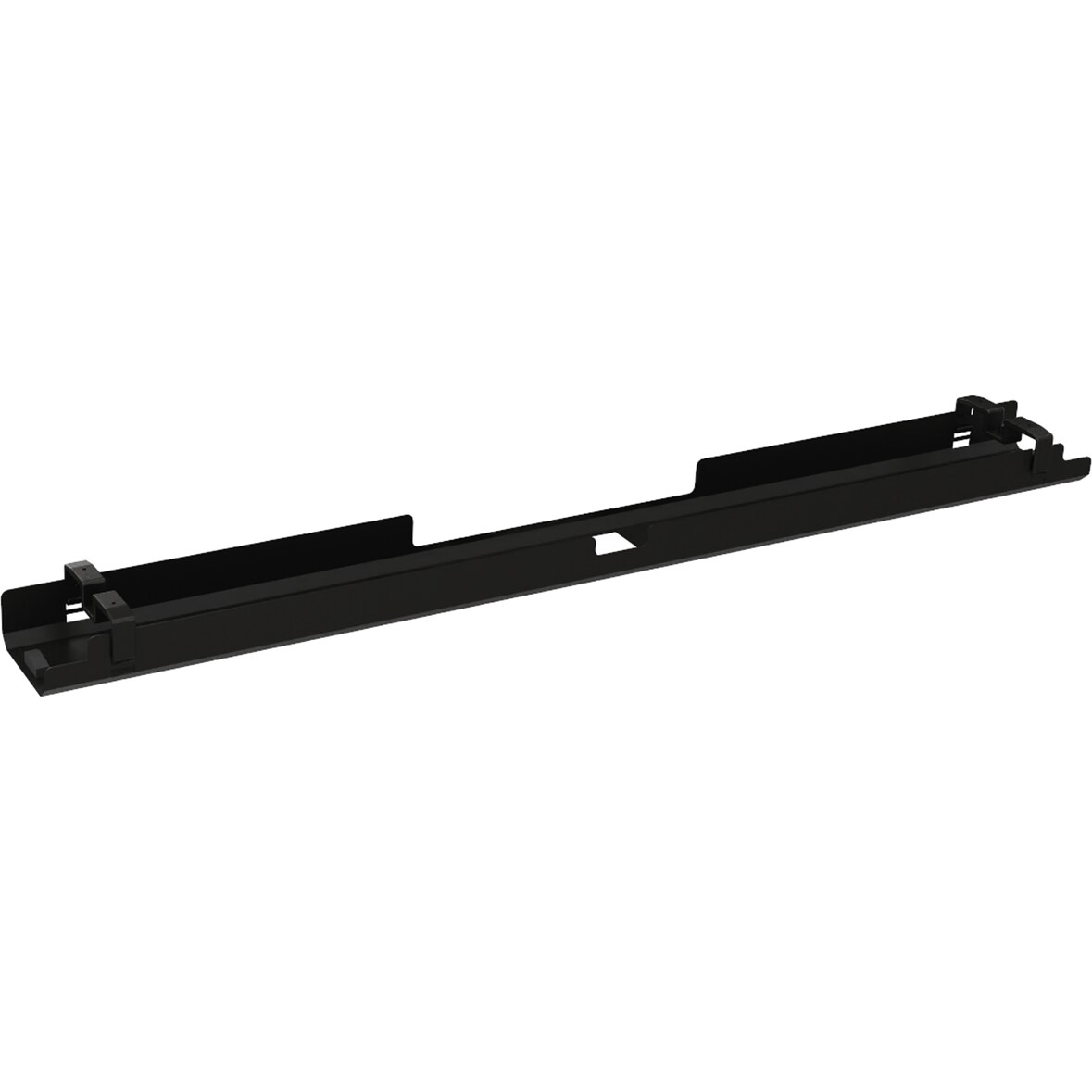 Kabelkanal horizontal beidseitig abklappbar für Tische B2000mm schwarz