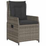 thumbnail of vidaXL 3-tlg. Bistro-Set mit Kissen Grau Poly Rattan