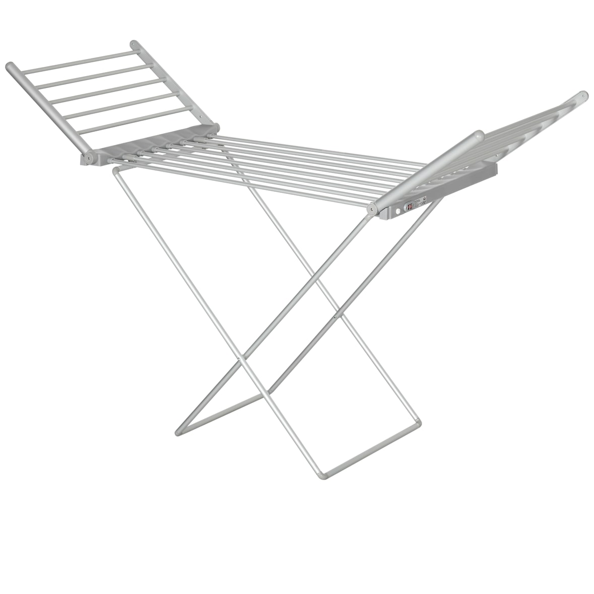HOMCOM Stendino Elettrico Riscaldato con Ali Pieghevole in Alluminio