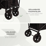 thumbnail of BRASQ Bolderkar Opvouwbaar Deluxe WC200 - 108L inhoud - Met duwstang - Lichtgewicht - Tot 100 kg draagvermogen - Inclusief 2 opbergtassen - Zwart