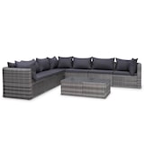 thumbnail of vidaXL 8-tlg. Garten-Lounge-Set mit Auflagen Poly Rattan Grau