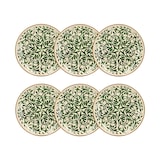 thumbnail of Novastyl - Lot 6 Assiettes Plates Heraclee 27cm En Gres Decor Vert