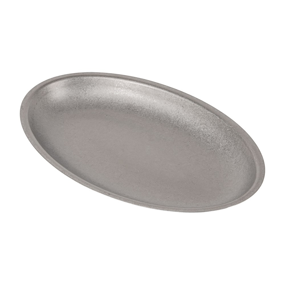 Garcia de Pou 6 Unités - Assiettes Ovales 'Artinox' 700 Ml 30X18,2X2,7 Cm Argente Inox