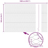 thumbnail of vidaXL Zeskantig hekwerk Zilver 1 x 10 m Gegalvaniseerd staal