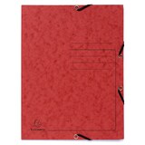 thumbnail of Exacompta  Cod. 55405E - Cartella 3 lembi stampata con elastici in cartoncino lustré 355 g/mq - 24x32cm rosso  - Confezione da  25 pz.