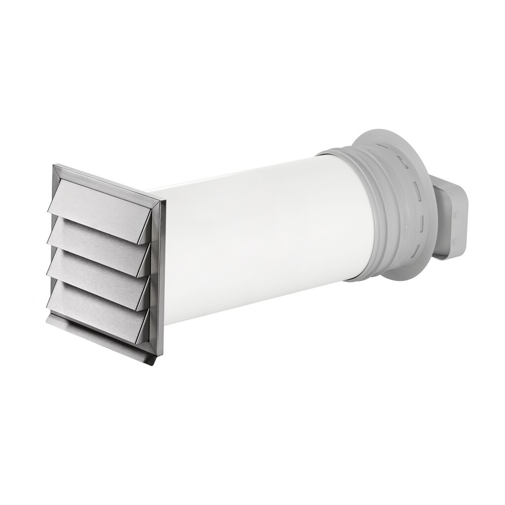 Naber P-Klima-E flow 150 Mauerkasten, weiß, Edelstahl 4051079 150 mm
