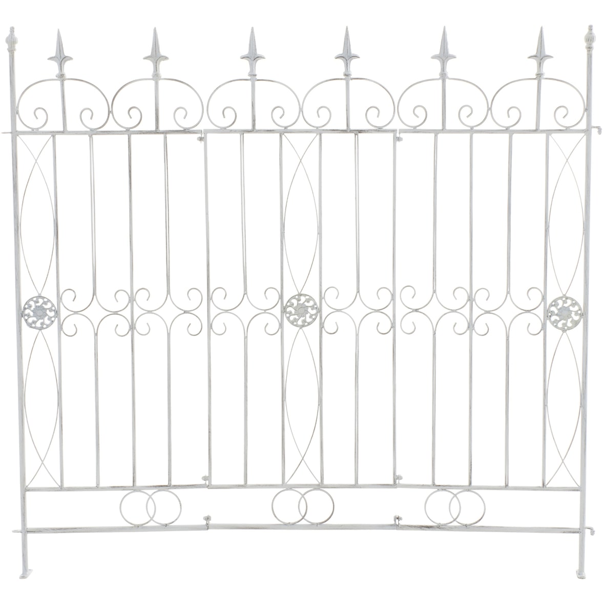 Gartenzaun Mangold antik weiß