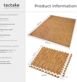 thumbnail of tectake Bodenschutzmatte 24-tlg. - 24er Set holzdekor