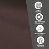 thumbnail of Spannbettlaken Boxspringbett 100% Baumwolle 180-200x220 cm Braun
